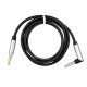 Cable AUX Jack 3,5 mm (male) to Jack 3,5 mm (male) at an angle 90 degree 1 m black