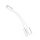 Adapter AUX 2in1 Type C (male) to Type C (female) / Jack 3,5 mm (female) white