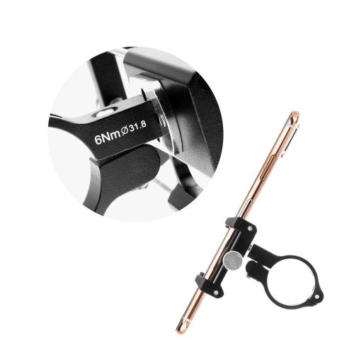 GUB bike holder for mobile phone G85 Aluminium black