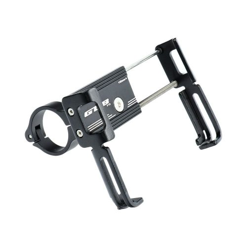 GUB bike holder for mobile phone + silicone bandage P10 Aluminium black