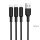 HOCO cable 3in1 USB A to Lightning / Micro USB / Type C 2A X25 1 m black