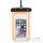 Waterproof bag for mobile phone with plastic closing orange
