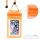 Waterproof bag for mobile phone with zipper closing orange