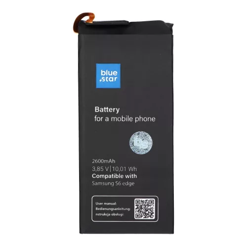Battery for Samsung S6 Edge 2600 mAh Blue Star Premium