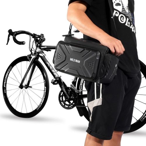 WILDMAN traveling bag for bike handlebars with zipper GS6 4L ( 4 "- 7" ) black