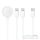 Cable 3in1 Type C to 2 x Lightning / Apple Watch 3W 2A C3168 1,2 m white