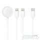 Cable 3in1 Type C to 2 x Lightning / Apple Watch 3W 2A C3168 1,2 m white