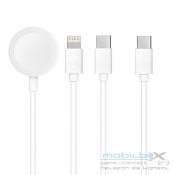   Cable 3in1 Type C to Lightning / Typ C / Apple Watch 3W 2A C3169 1,2 m white