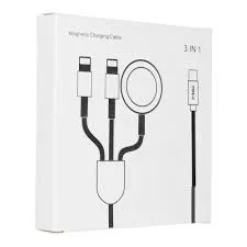 3 az 1-ben C típusú kábel Lightninghez / C típushoz / Apple Watch 3W 2A C31