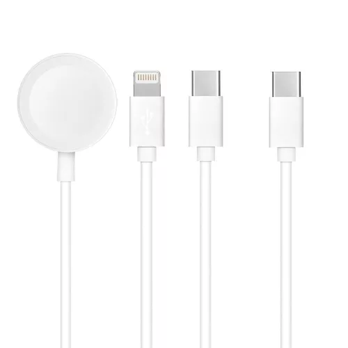 3 az 1-ben C típusú kábel Lightninghez / C típushoz / Apple Watch 3W 2A C31
