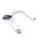 Adapter AUX Type C (male) to Jack 3,5 mm (female) BOX white
