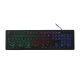ART wire keyboard USB A QWERTY with light slim AK-20 black
