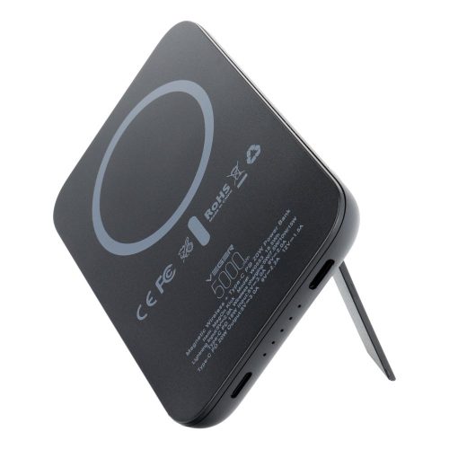 VEGER powerbank 5000 mAh with wireless charging compatible with MagSafe PD QC3.0 2A 20W MagOn Kick (V0553P / W0553P) black