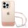 GUESS case for IPHONE 14 Pro Max GUHCP14XHGCOHP (IML Electro Cam w. Strap Translucent) pink