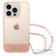 GUESS case for IPHONE 14 Pro Max GUHCP14XHGCOHP (IML Electro Cam w. Strap Translucent) pink