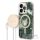 GUESS set for IPHONE 14 Pro Max compatible with MagSafe GUBPP14XHJEACSA (Bundle Pack / Case + Charger / IMG Jungle) gold kaki