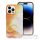 LEATHER MAG COVER case for IPHONE 14 Pro Max orange splash