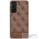 GUESS case for SAMSUNG S23 Ultra GUHCS23LG4GLBR (4G Bottom Stripe) brown