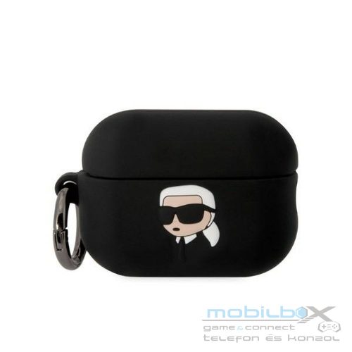 KARL LAGERFELD case for APPLE Airpods 2 KLAP2RUNIKK (3D Sil NFT Karl) black