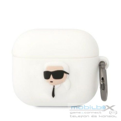KARL LAGERFELD case for APPLE Airpods 3 KLA3RUNIKH (3D Sil NFT Karl) white