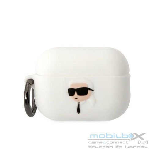 KARL LAGERFELD case for APPLE Airpods 2 KLAP2RUNIKH (3D Sil NFT Karl) white