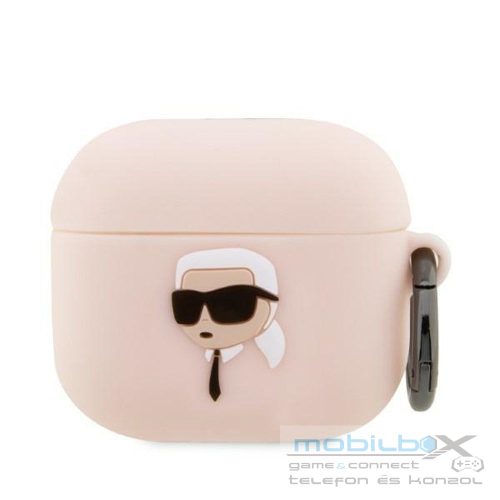 KARL LAGERFELD case for APPLE Airpods Pro KLAPRUNIKP (3D Sil NFT Karl) pink