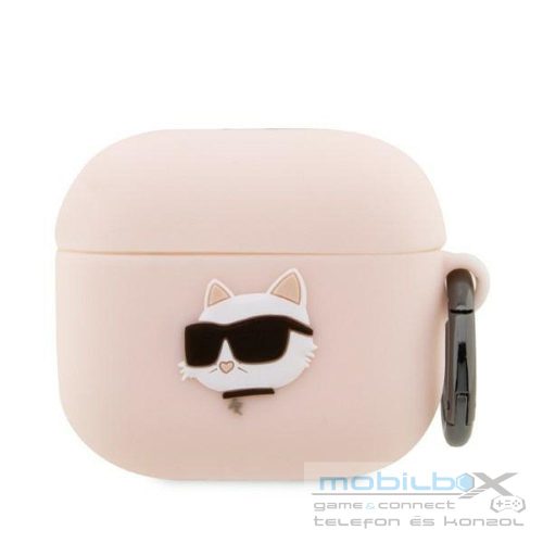 KARL LAGERFELD case for APPLE Airpods 3 KLA3RUNCHP (3D Sil NFT Choupette) pink