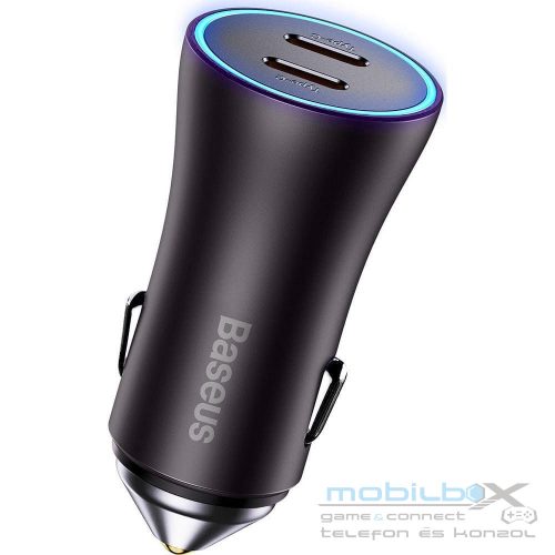 BASEUS car charger 2 x Type C QC4.0 3A 40W CGJP000013 black