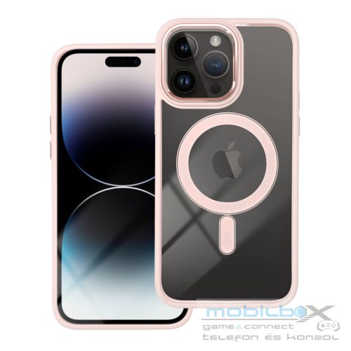 COLOR EDGE MAG COVER case compatible with MagSafe for IPHONE 14 Pro Max pink