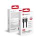 FORCELL F-ENERGY C338 cable Type C to Type C PD QC4.0 3A 60W 0,25 m black