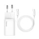 BASEUS charger Type C + cable Type C to Type C PD QC3.0 3A 25W TZCCSUP-L02 white