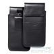ROYAL - Leather universal flap pocket / black - Size 2XL - IPHONE 6 PLUS / SAMSUNG A52 / XIAOMI REDMI NOTE 10