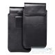 ROYAL - Leather universal flap pocket / black - Size 3XL - HUAWEI MATE 20X
