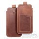ROYAL Crazy Horse - Leather universal pull-up pocket / brown - Size L - IPHONE 6 / 7 / 8