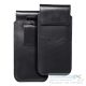 ROYAL - Leather universal flap pocket / black - Size 2XL+tall - SAMSUNG S21 ULTRA / HUAWEI P Smart 2021 / XIAOMI Redmi 12 / OPPO A98 5G