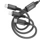HOCO cable 3in1 USB A to Lightning / Micro USB / Type C 2A X76 1 m black