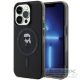 KARL LAGERFELD case for IPHONE 15 Pro KLHMP15LHFCKNOK (Ikonik + MAG) black