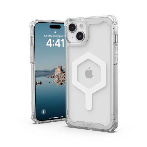 UAG Urban Armor Gear case PLYO compatible with Magsafe for IPHONE 15 Plus ice white