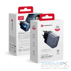   FORCELL F-ENERGY GaN VT-39 travel charger Type C + USB A PD QC4.0 4A 45W gray