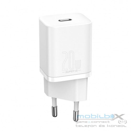 BASEUS charger Type C + cable Type C to Lightning PD QC3.0 3A 20W TZCCSUP-B02/CCCJGCE-D white