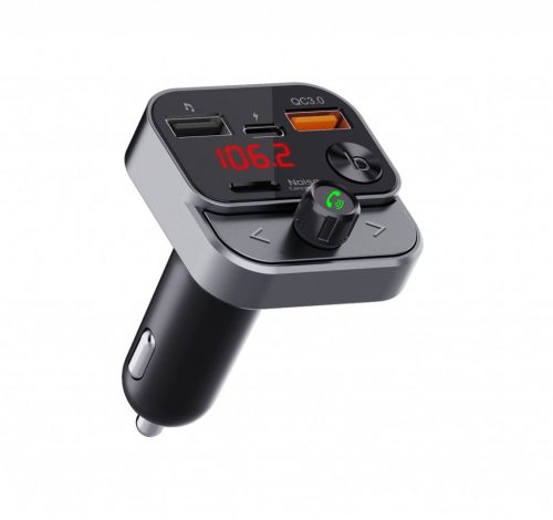 ART transmiter FM bluetooth 5.0 + USB A QC3.0 + Typ C (total 30W) FM-84B black