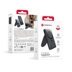   FORCELL F-ENERGY F10K2 MagStand powerbank compatible with MagSafe PD QC3.0 5A 20W 10000 mAh black
