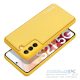 LEATHER case for SAMSUNG A55 5G yellow
