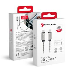   FORCELL F-ENERGY Metal C237 cable Type C to Type C PD QC4.0 3A 60W 1 m silver