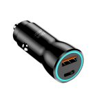 Car charger Blue Star USB C + USB A QC3.0 PD AFC PPS 3A 25W black