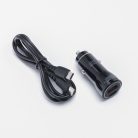 Car charger Blue Star USB C + USB A QC3.0 PD AFC PPS 3A 30W + cable USB C do USB C black