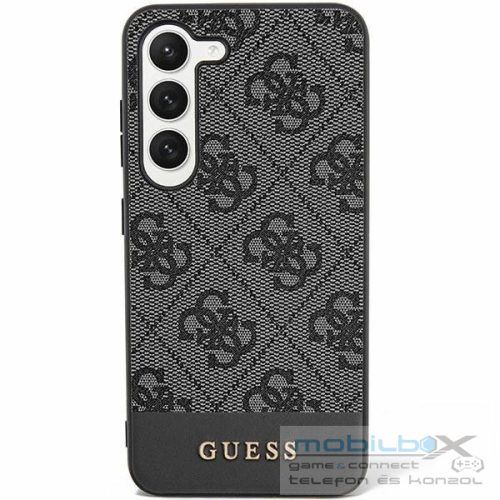 GUESS case for SAMSUNG S24 Plus GUHCS24MG4GLGR (4G Bottom Stripe) black