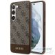 GUESS case for SAMSUNG S24 Plus GUHCS24MG4GLBR (4G Bottom Stripe) brown