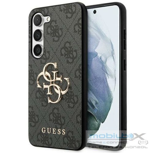 GUESS case for SAMSUNG S24 GUHCS24S4GMGGR (Leather 4G Metal Logo) black
