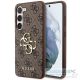 GUESS case for SAMSUNG S24 Plus GUHCS24M4GMGBR (Leather 4G Metal Logo) brown